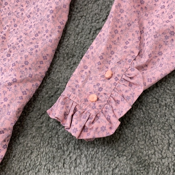 Vintage Cottagecore Prairie Floral ruffle dress - Picture 3 of 10